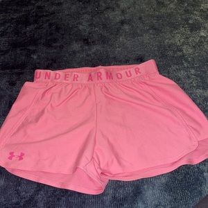 Under Armour pink shorts size small
